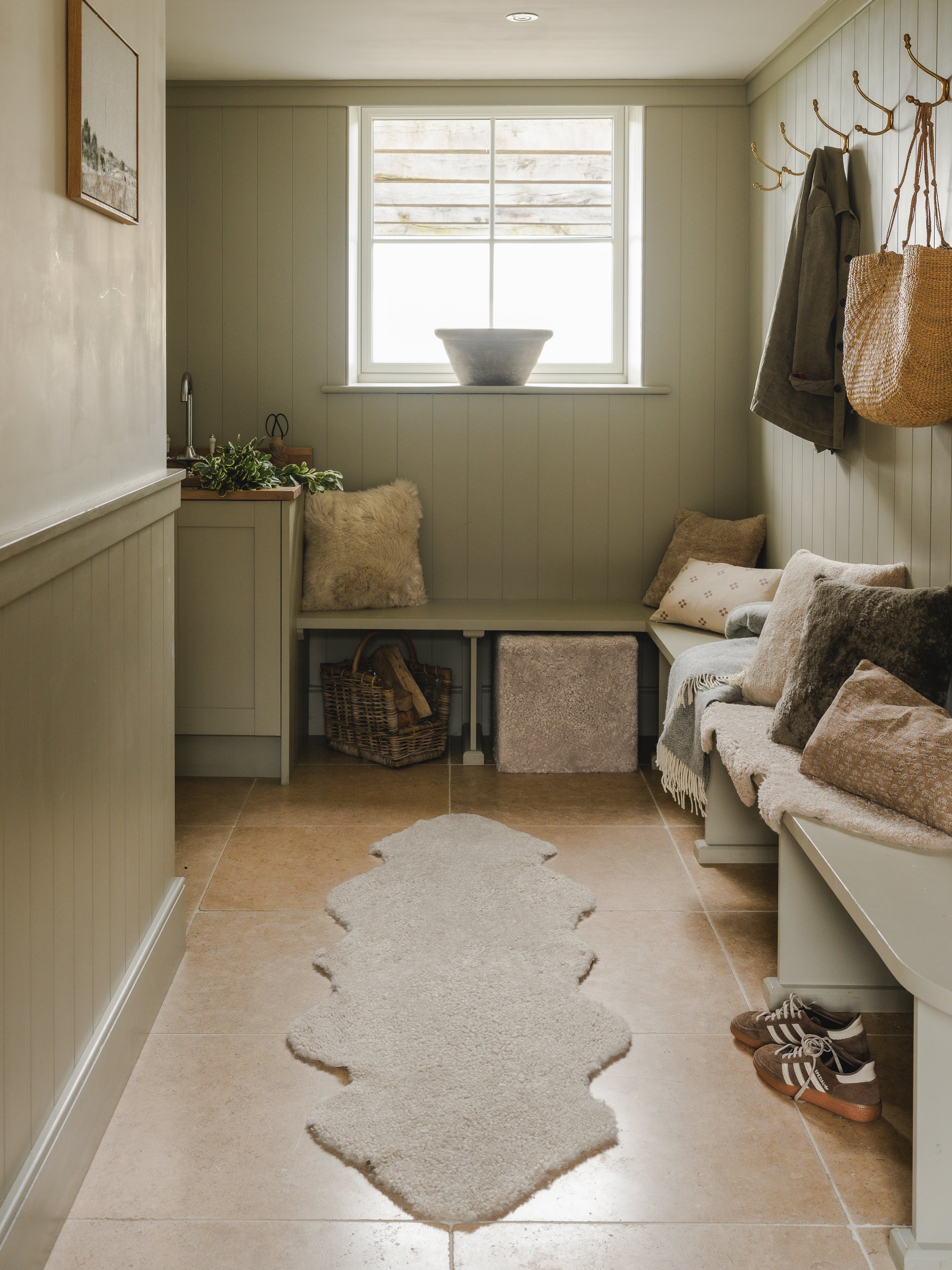 Double Shearling Rug | Moonlight
