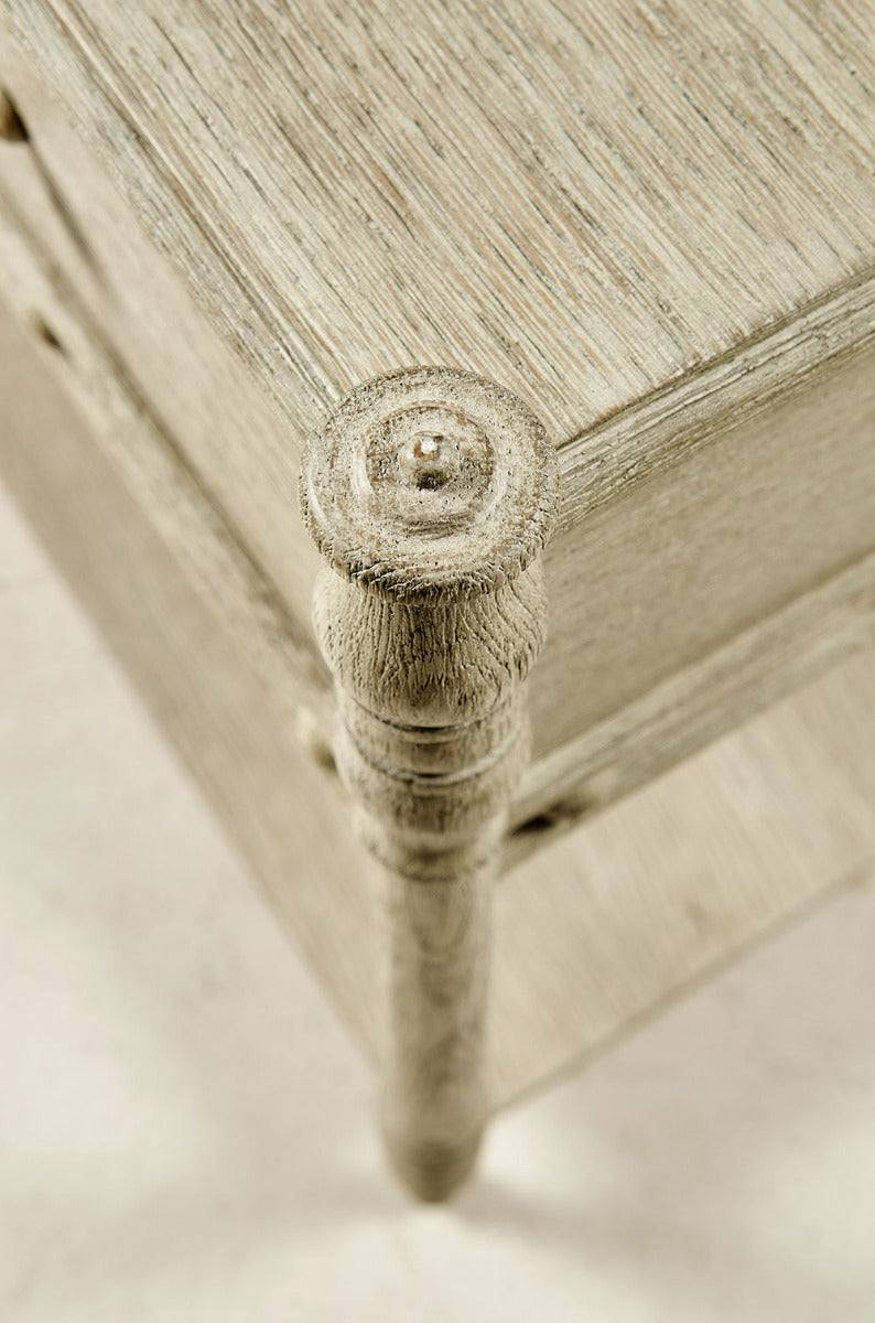 Morris Greyed Oak Bedside Table