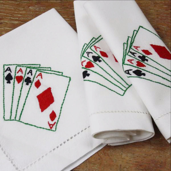 Playing Cards Napkin - Set of 4