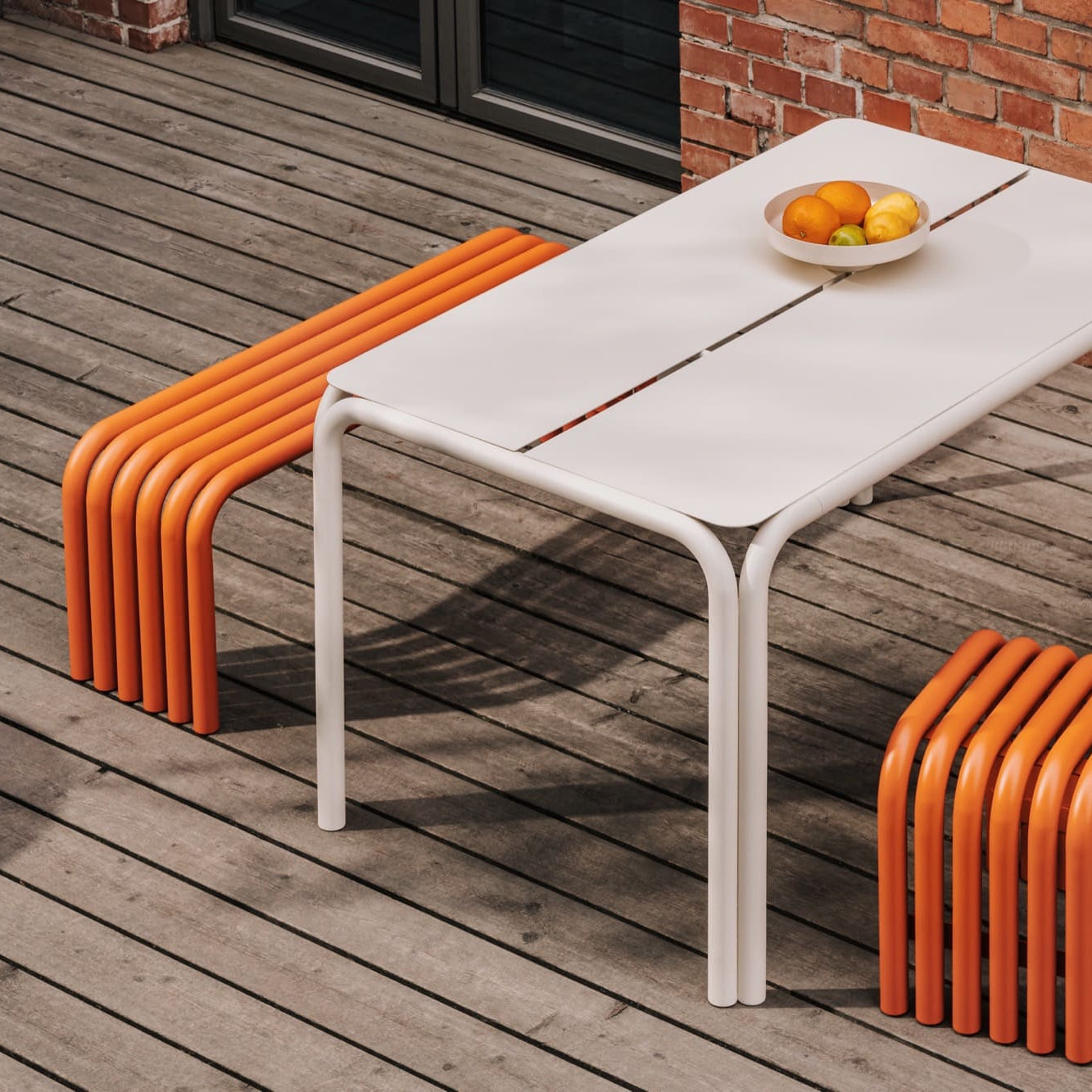 Nokk Steel Bench | Orange