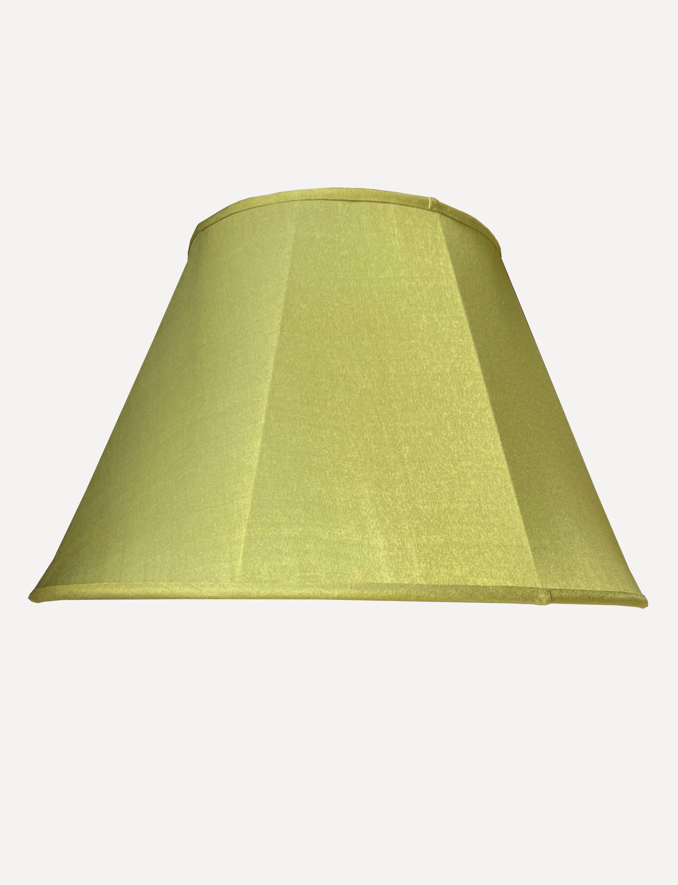 Octagon Silk Lampshade, Olive