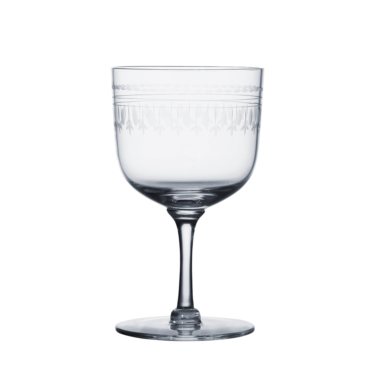 Daphne Wine Glasses with Ovals Design
