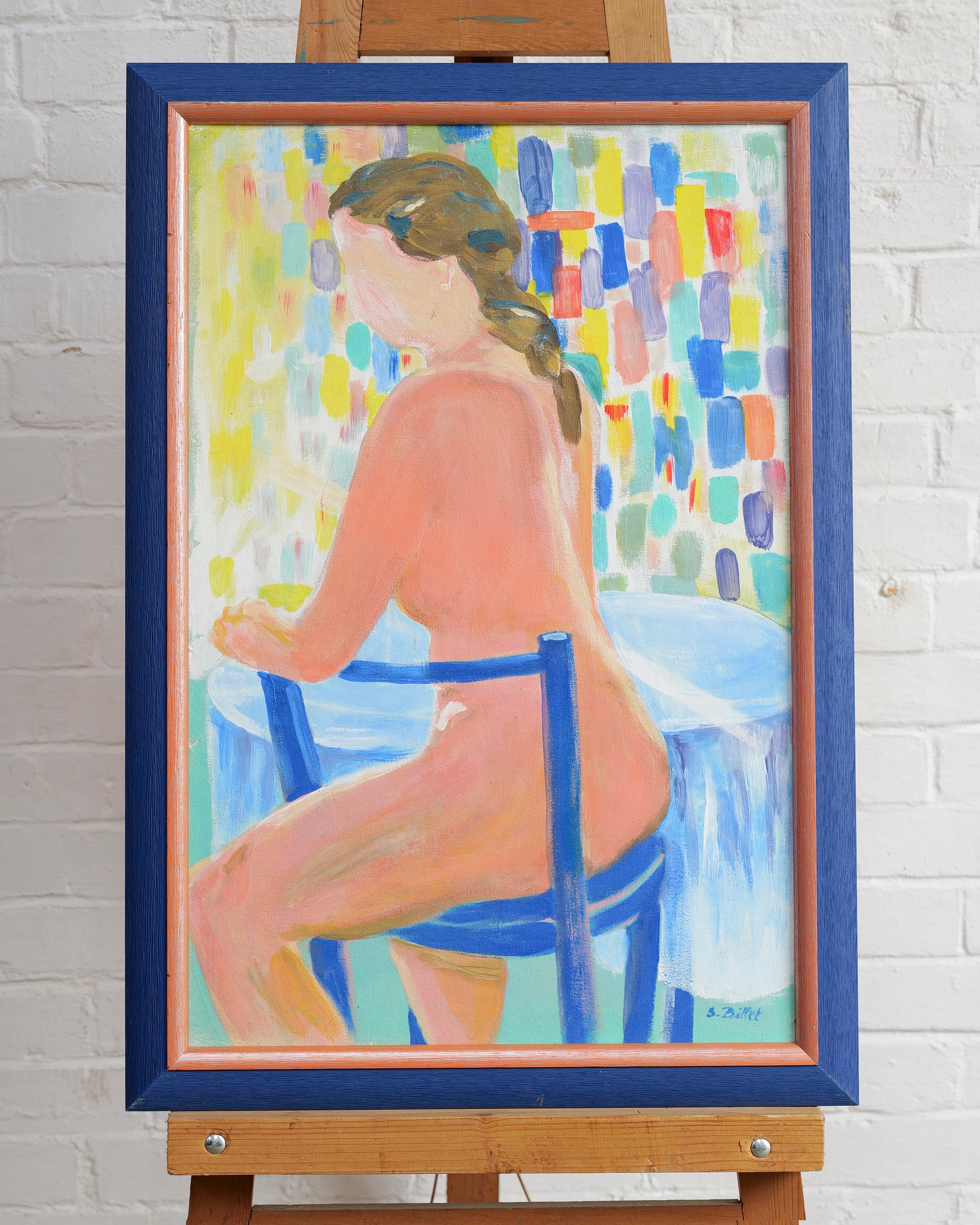 Colourful Nude Oil on Board