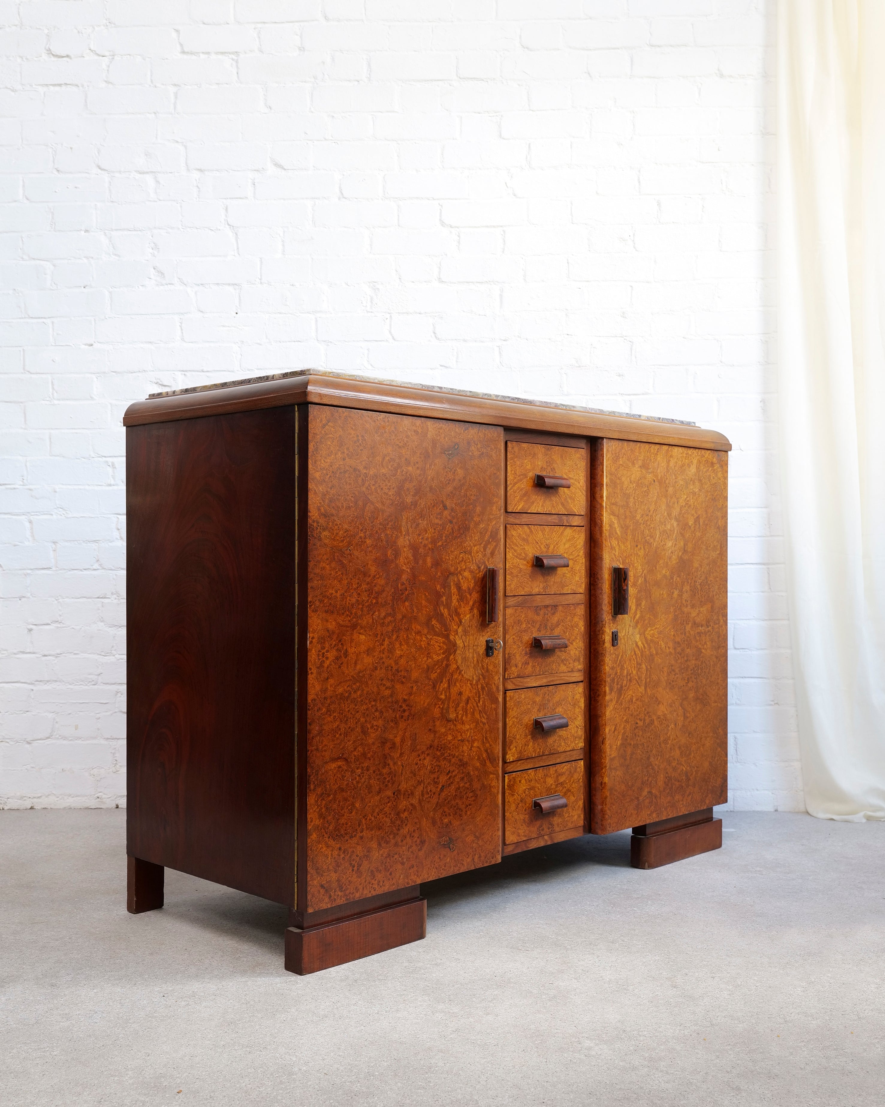 Art Deco Walnut Sideboard