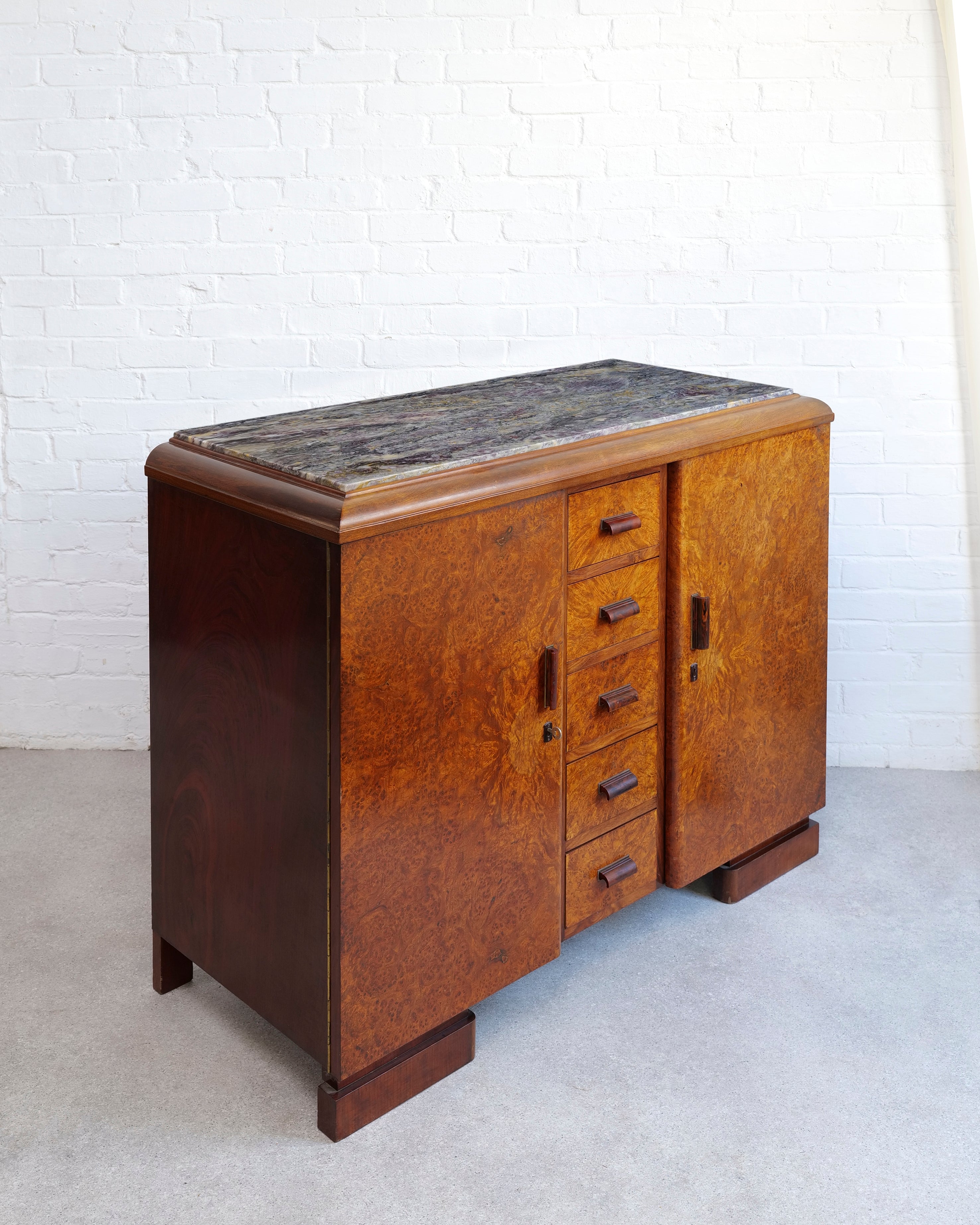 Art Deco Walnut Sideboard