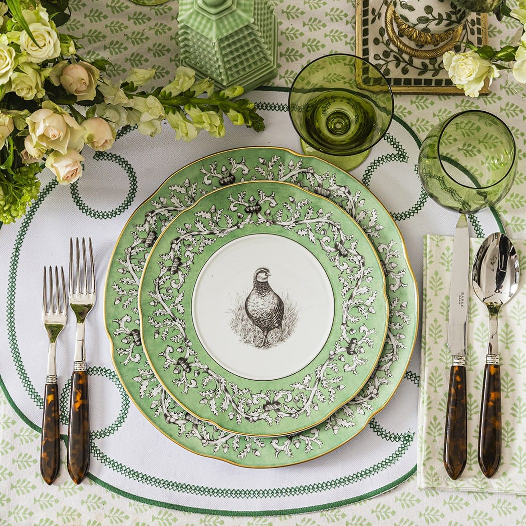 Pheasant Fancy Dessert Plates | Set of 4