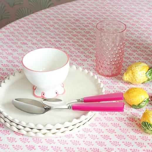 Pretty In Pink Scalloped Nibbles Bowl | Set of 4