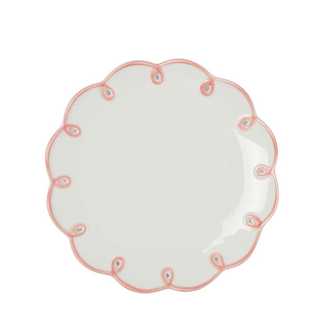 Pretty in Pink Scalloped Side Plates | Set of 4