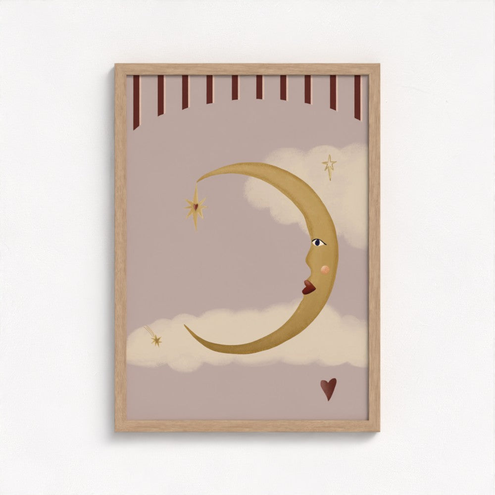 La Lune d'Amour Art Print