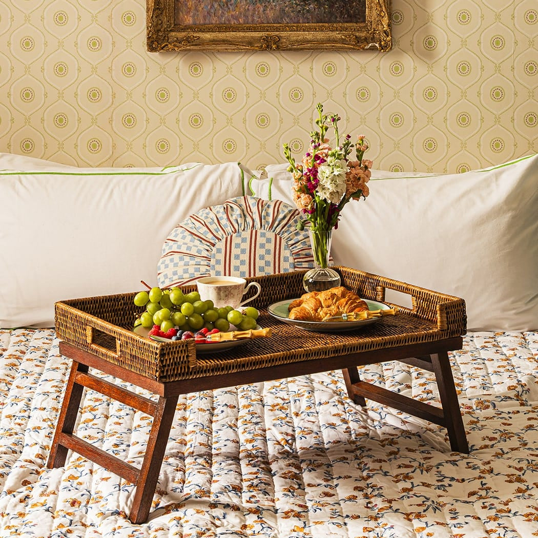 Rattan Breakfast Tray | Brown
