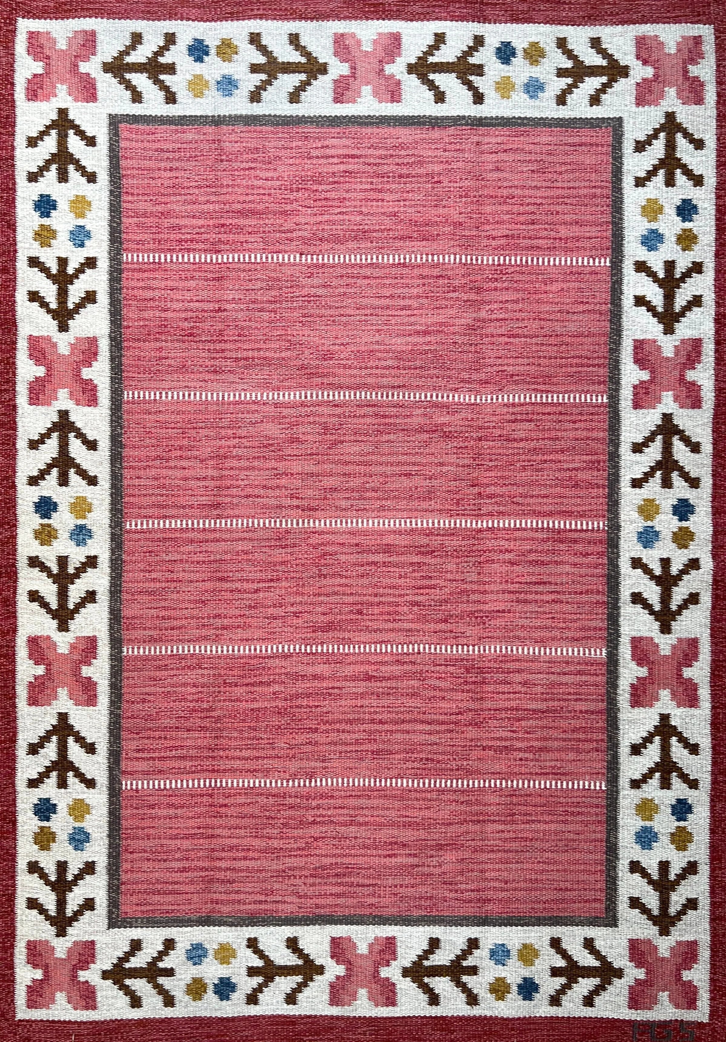 1950's Swedish flatweave by Anna-Greta Sjöqvist