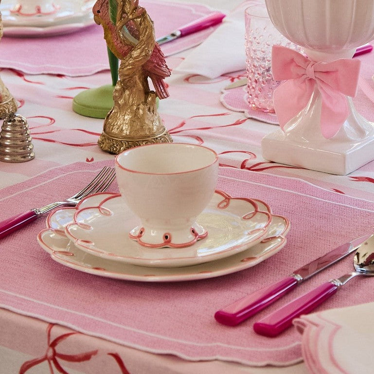 Pretty In Pink Scalloped Nibbles Bowl | Set of 4