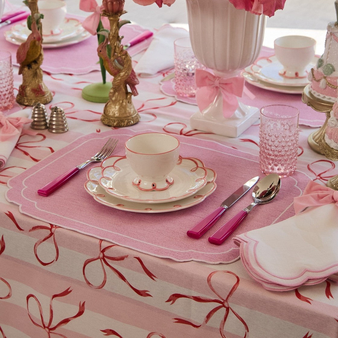 Pretty In Pink Scalloped Nibbles Bowl | Set of 4