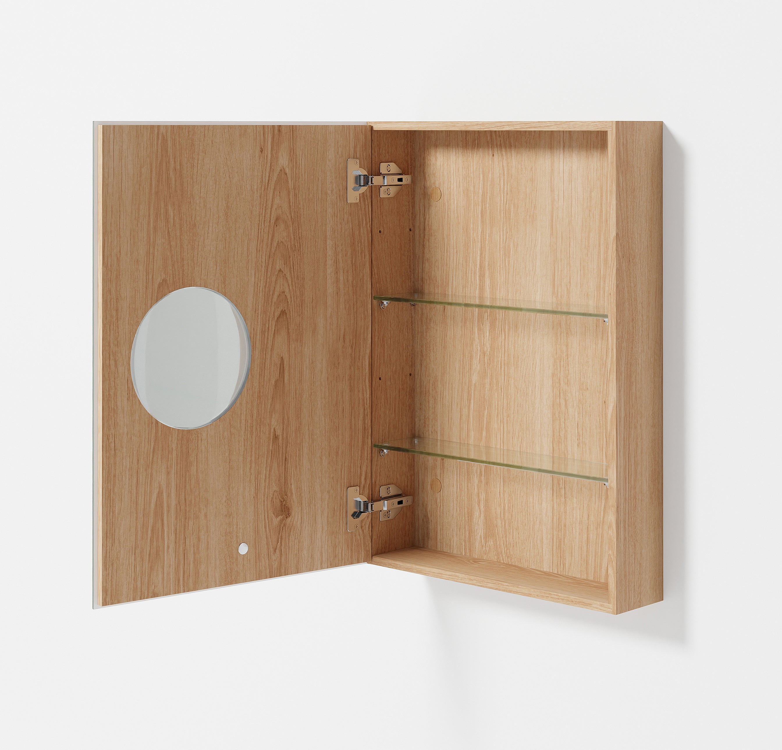 Cabinet 600 Slimfit Magnifier - Natural Oak