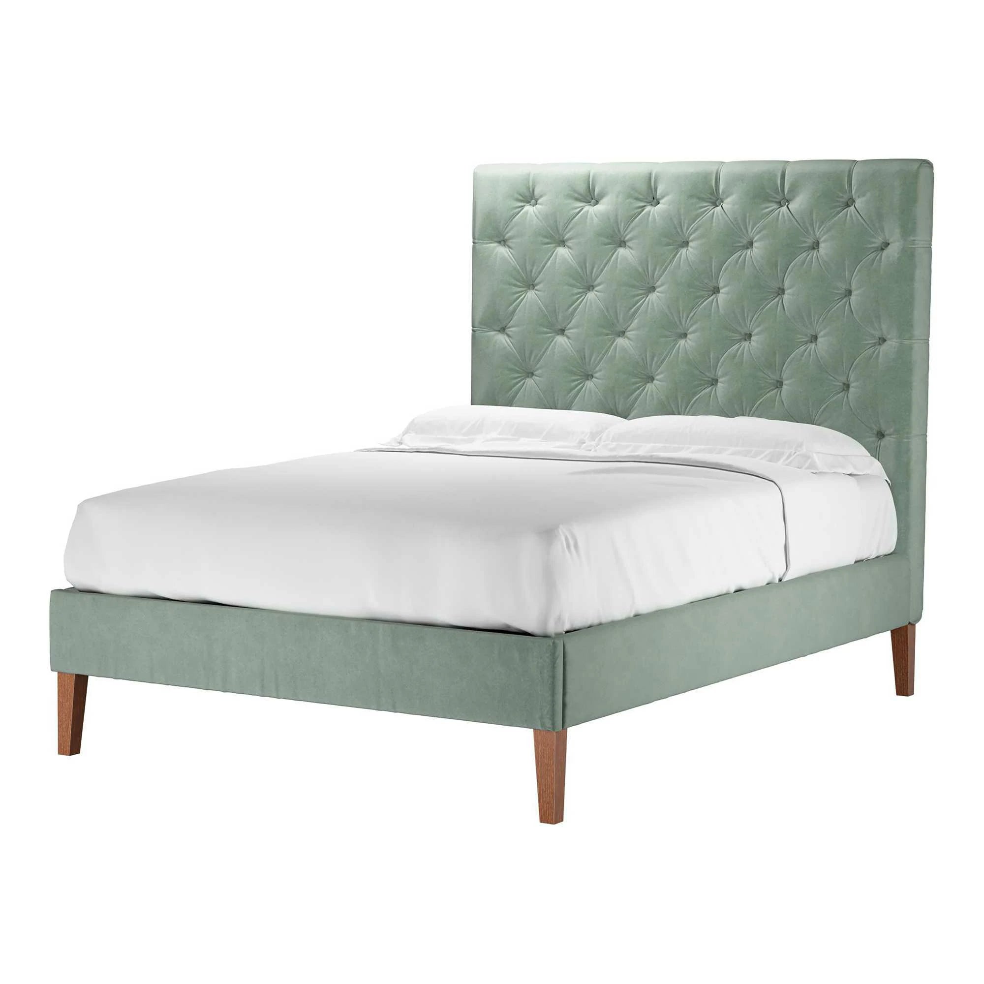 Rosalie Smart Velvet Bed - Double Size