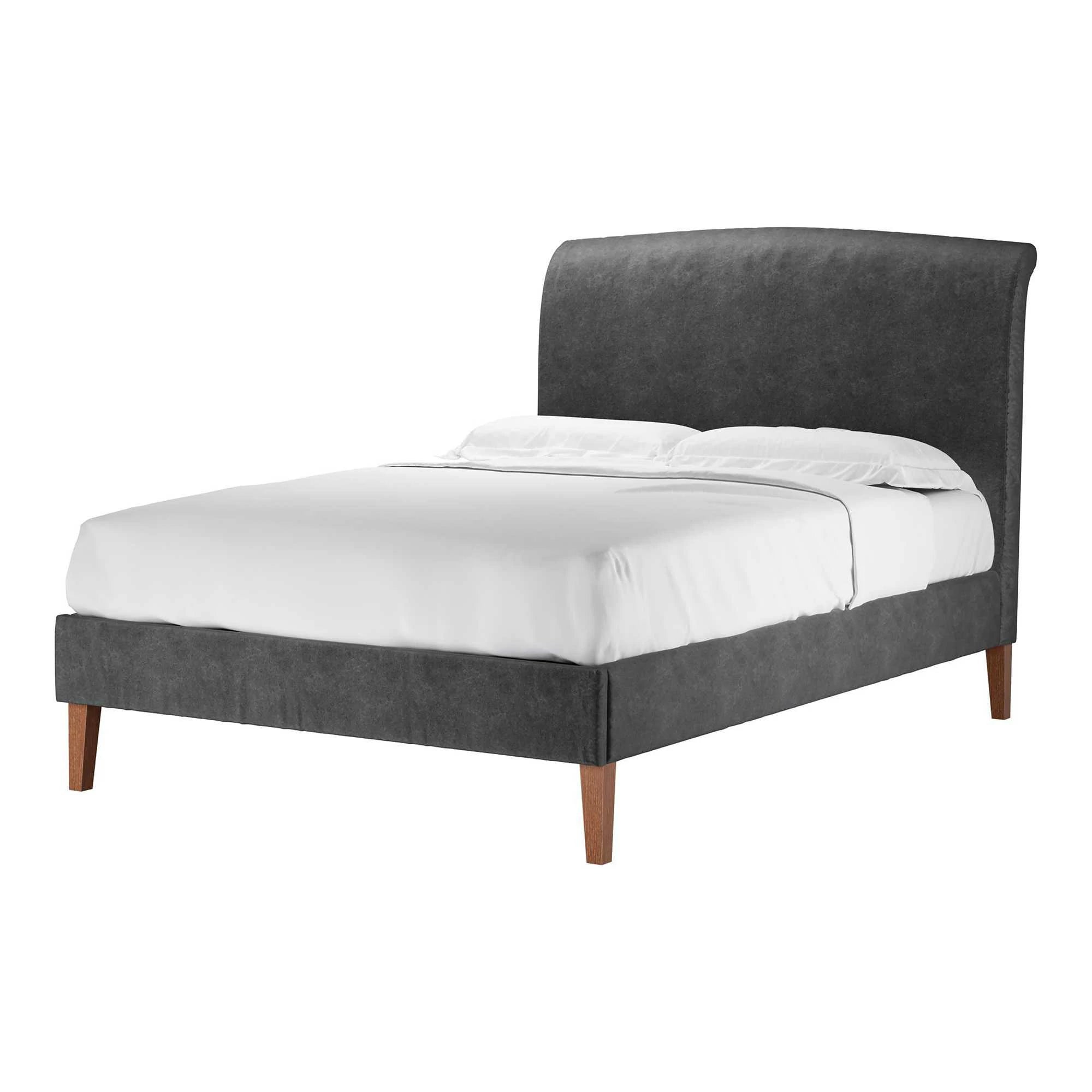 Thea Smart Velvet Bed - Double Size