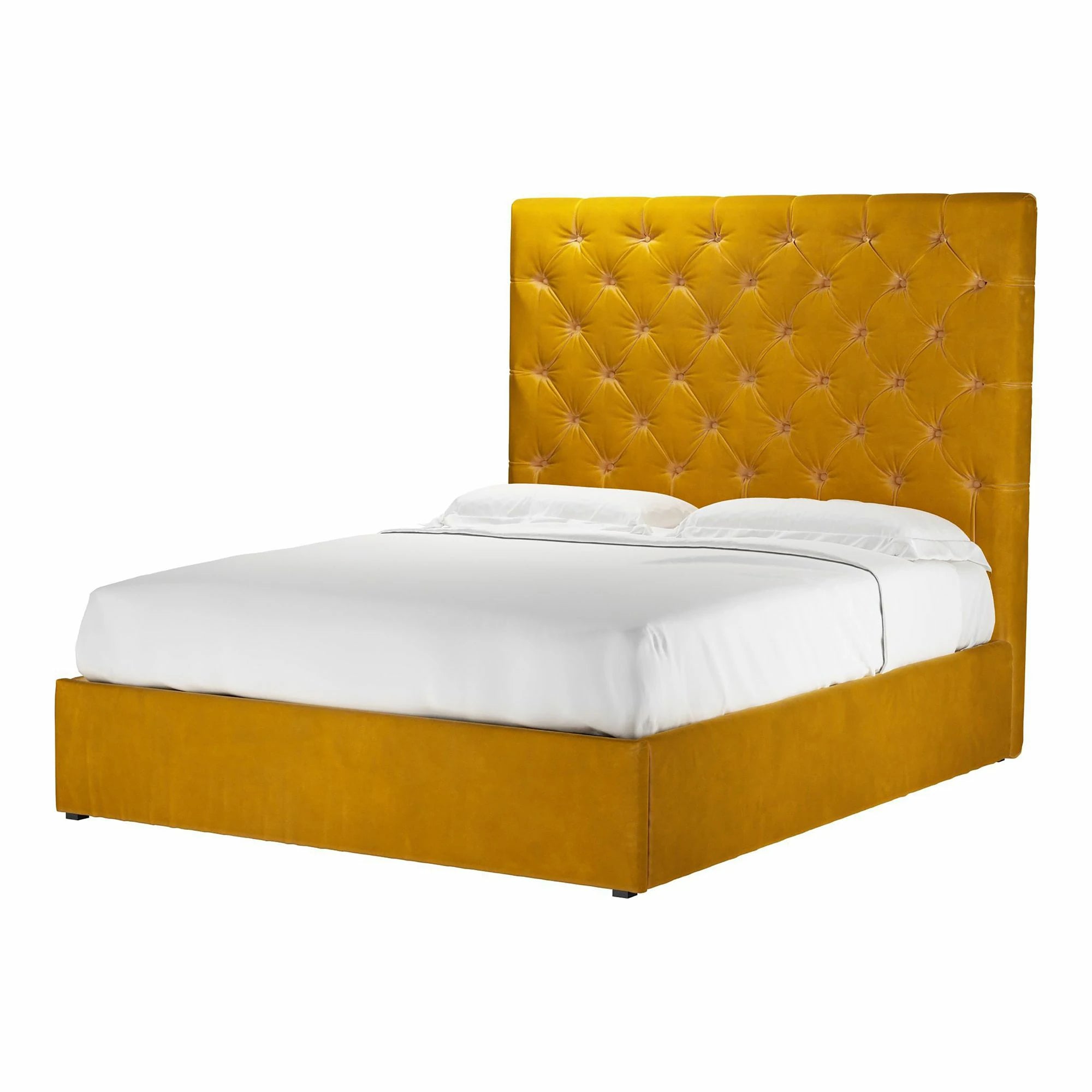 Rosalie Smart Velvet Ottoman Bed - King Size
