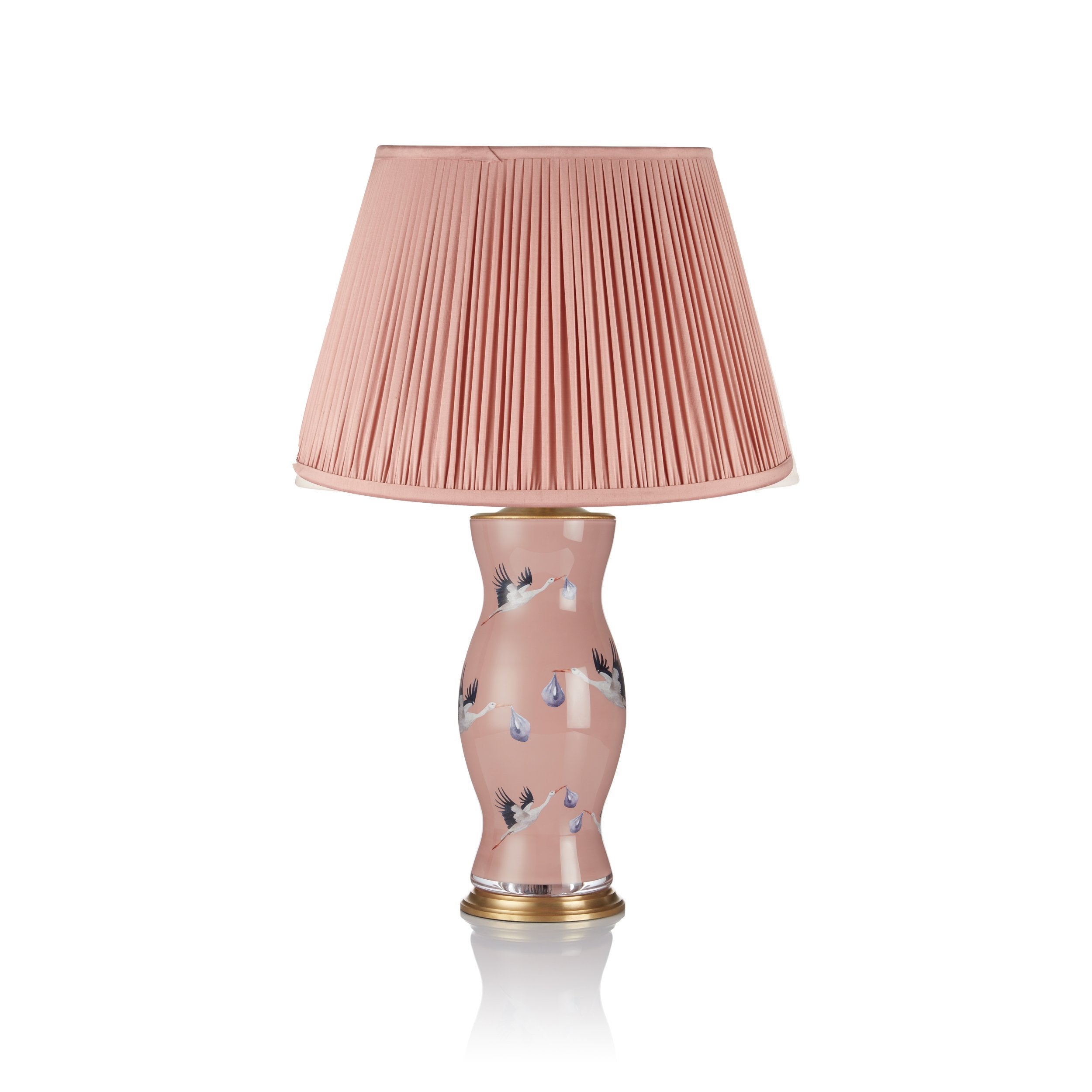 STORKED FOR YOU IN BLUSH PINK LAMP BASE