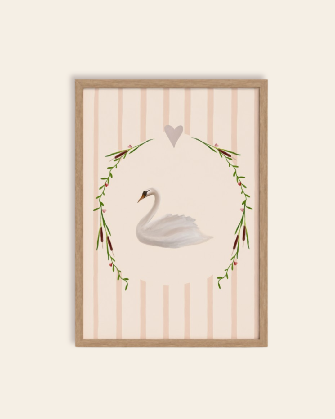 Swan Love Art Print