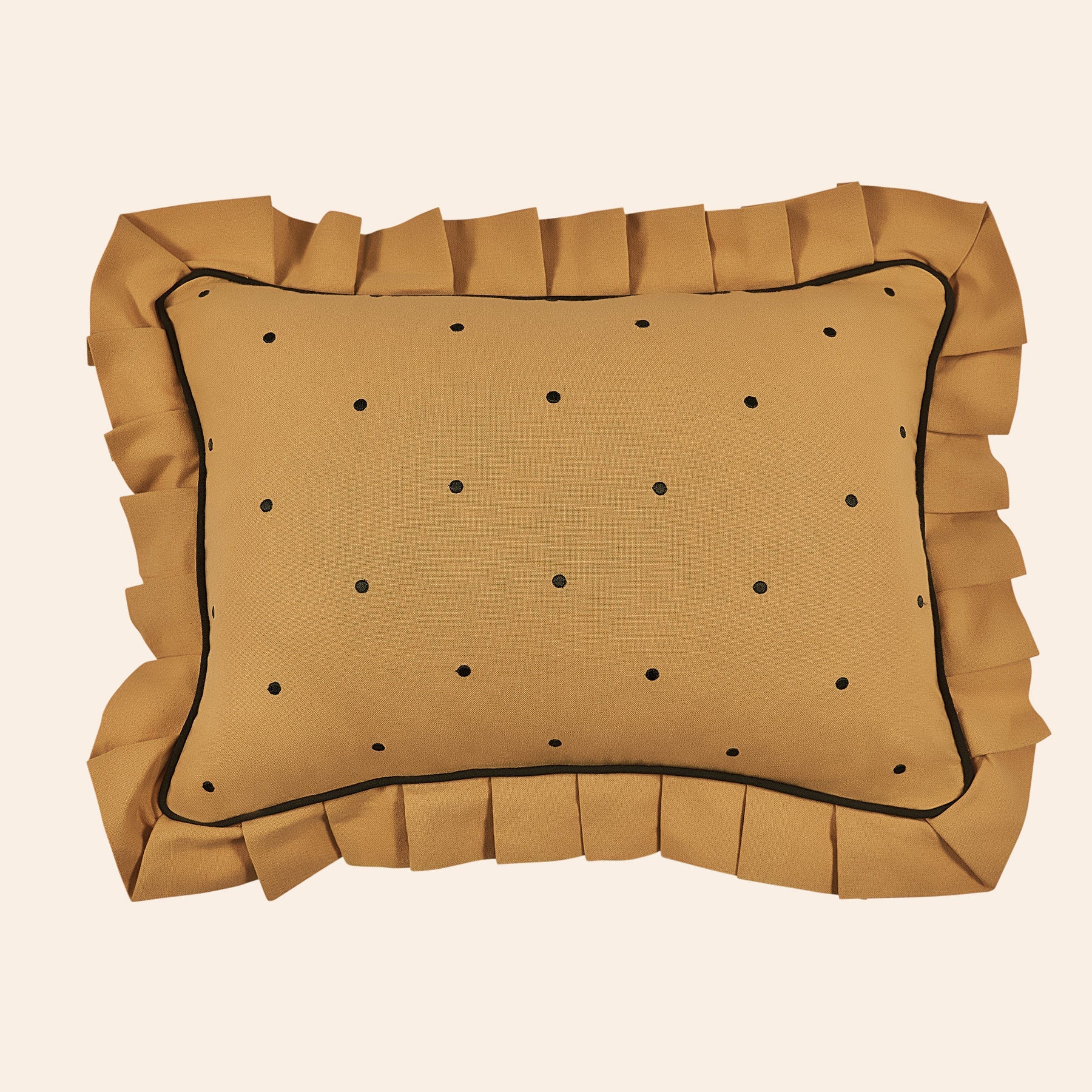 Dolce Dots Cushion, Panna Cotta