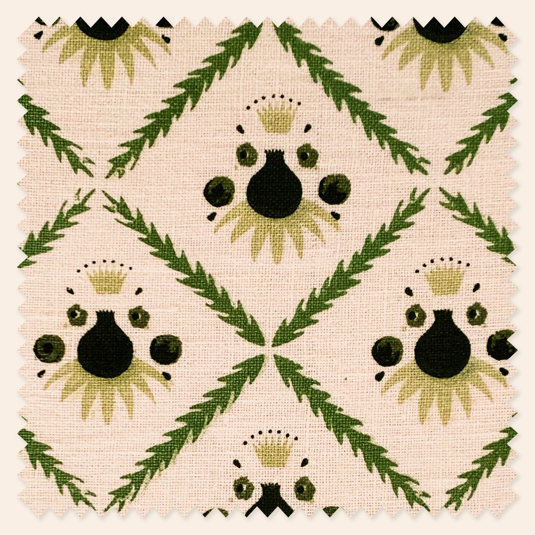 Pome Linen, Moss, Sample