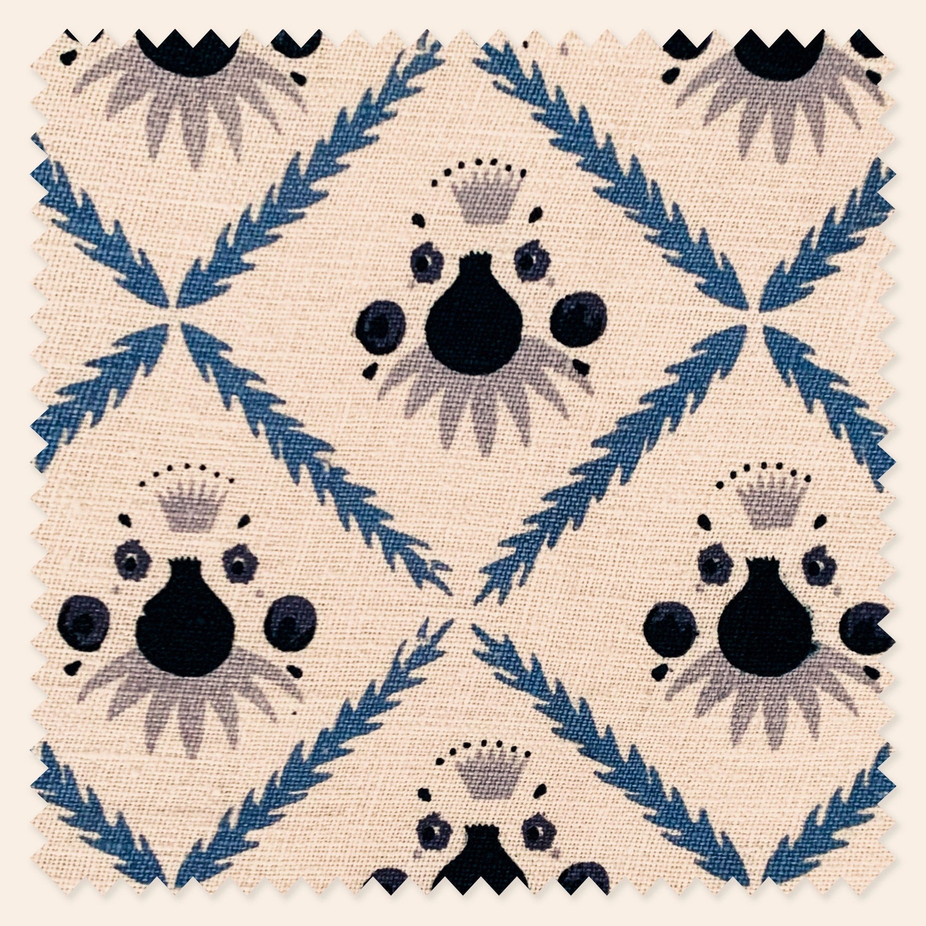 Pome Linen, Oxford Blue, Sample