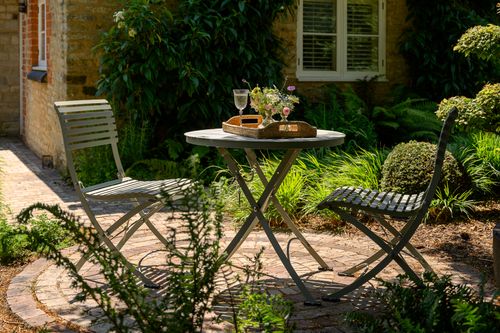 Darsham Bistro Table & 2 Chairs Type B Lichen Green