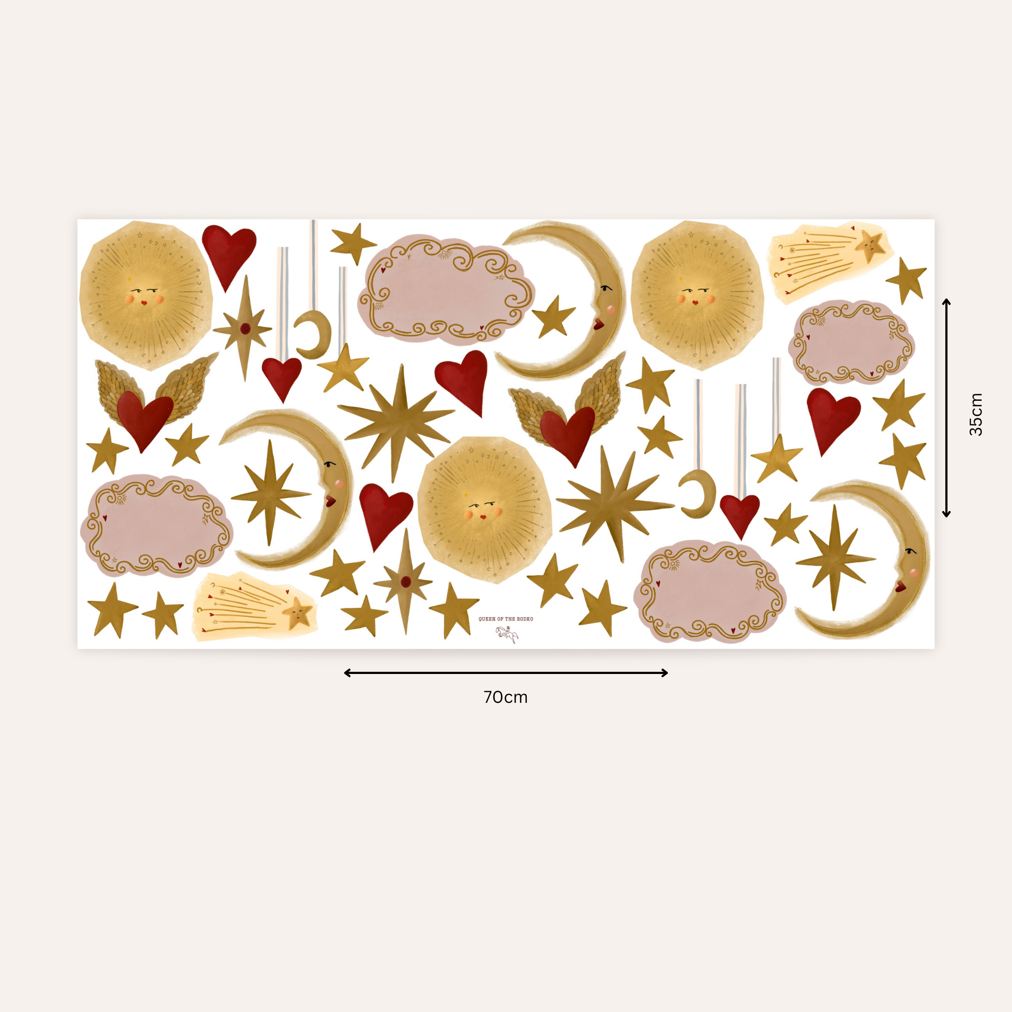 Fabric Wall Stickers - "Celestial Dream"