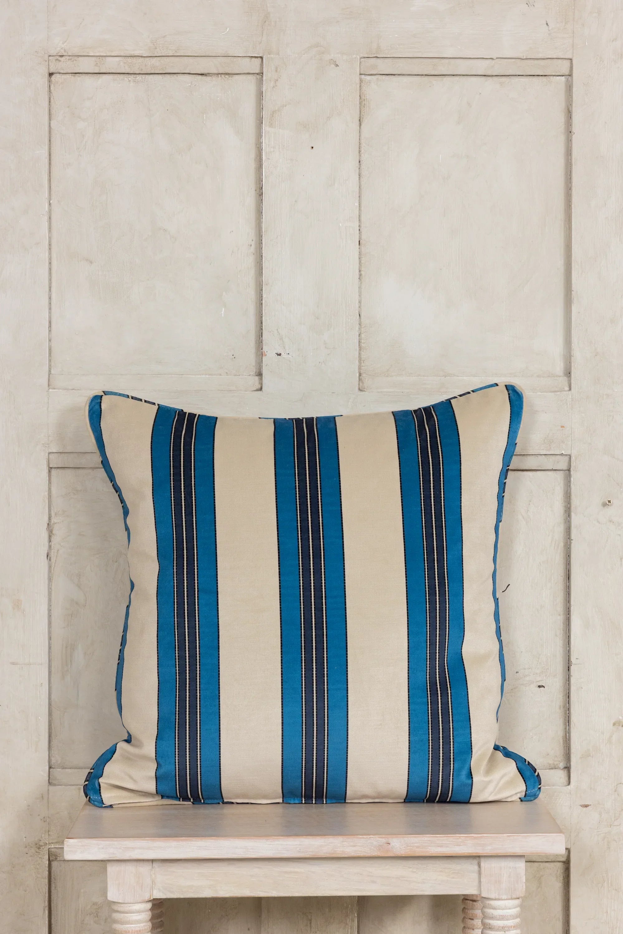 Vintage Deckchair Fabric - Cobalt Blue