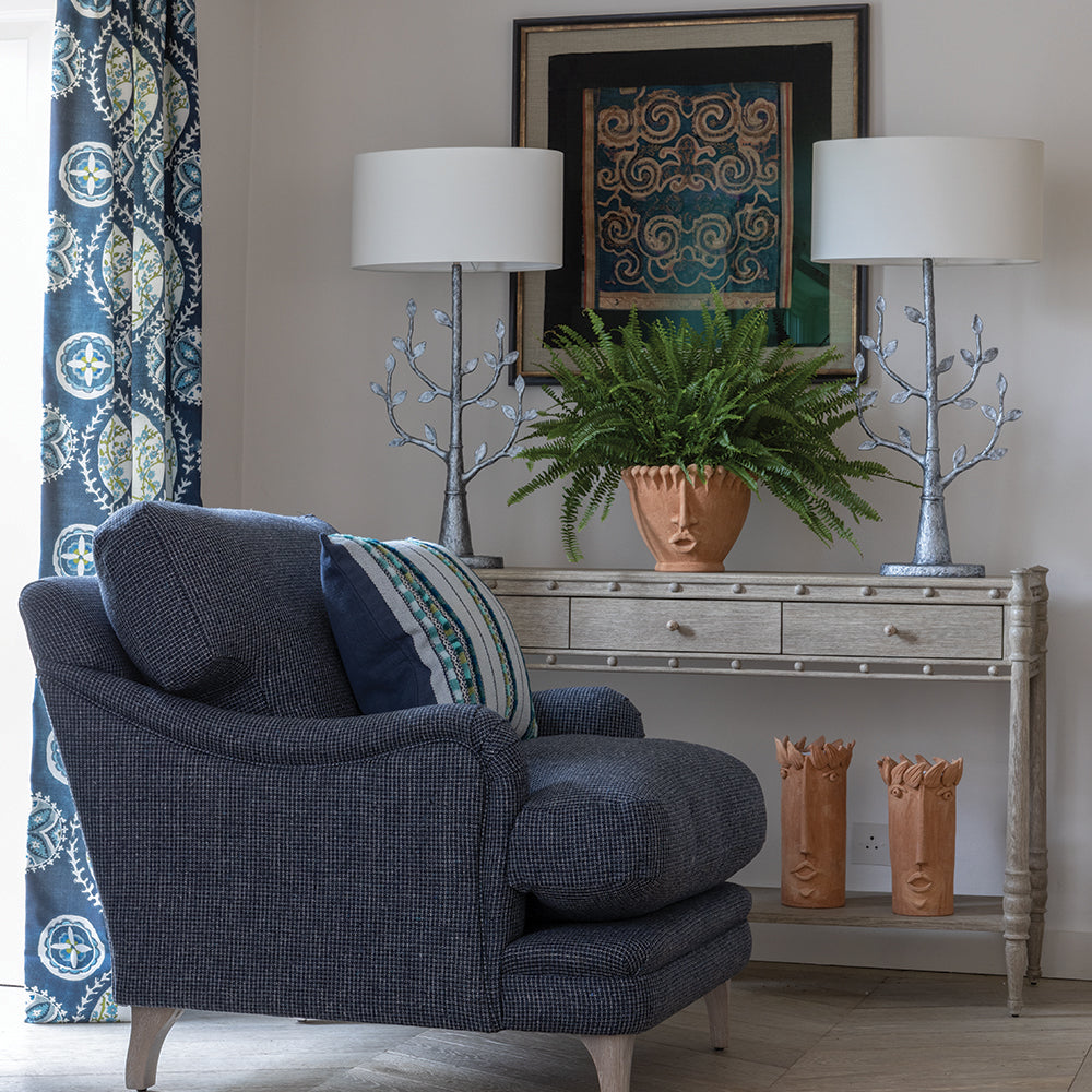 Morris Greyed Oak Console Table