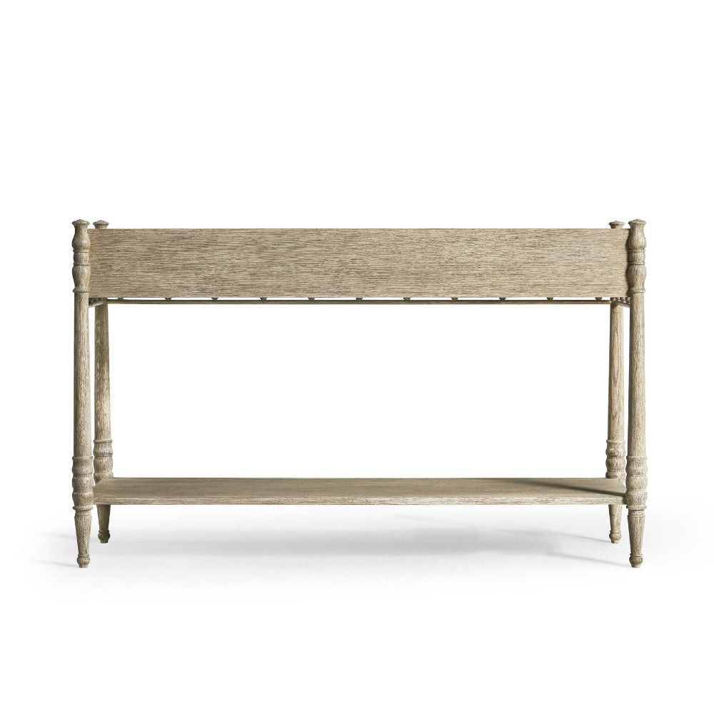 Morris Greyed Oak Console Table