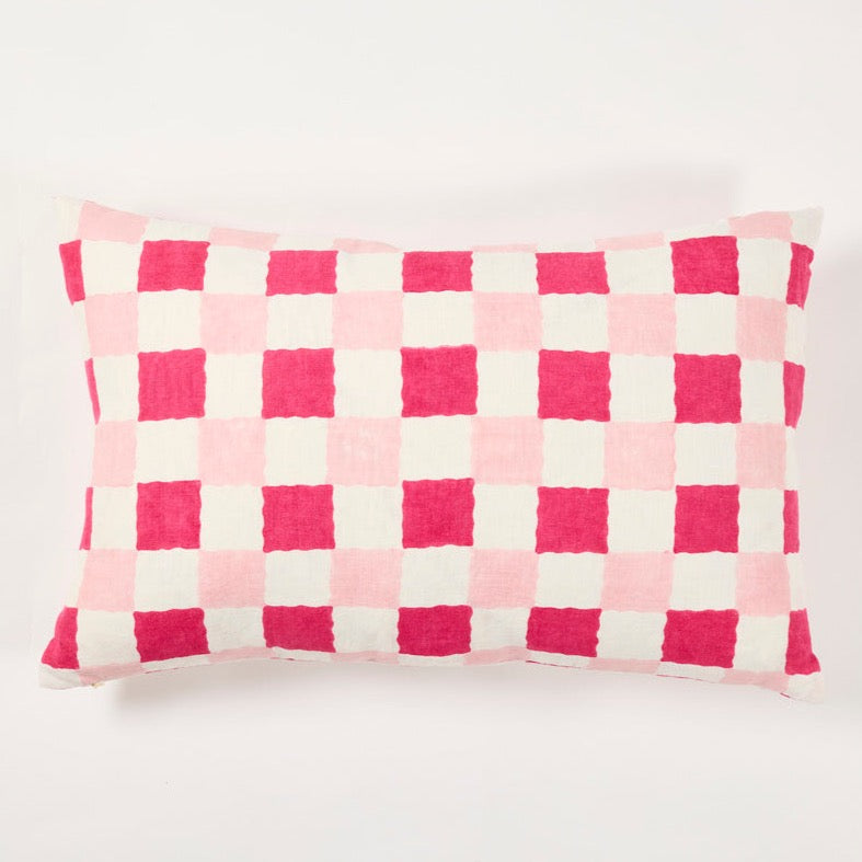 Cushion Chequer Pinks