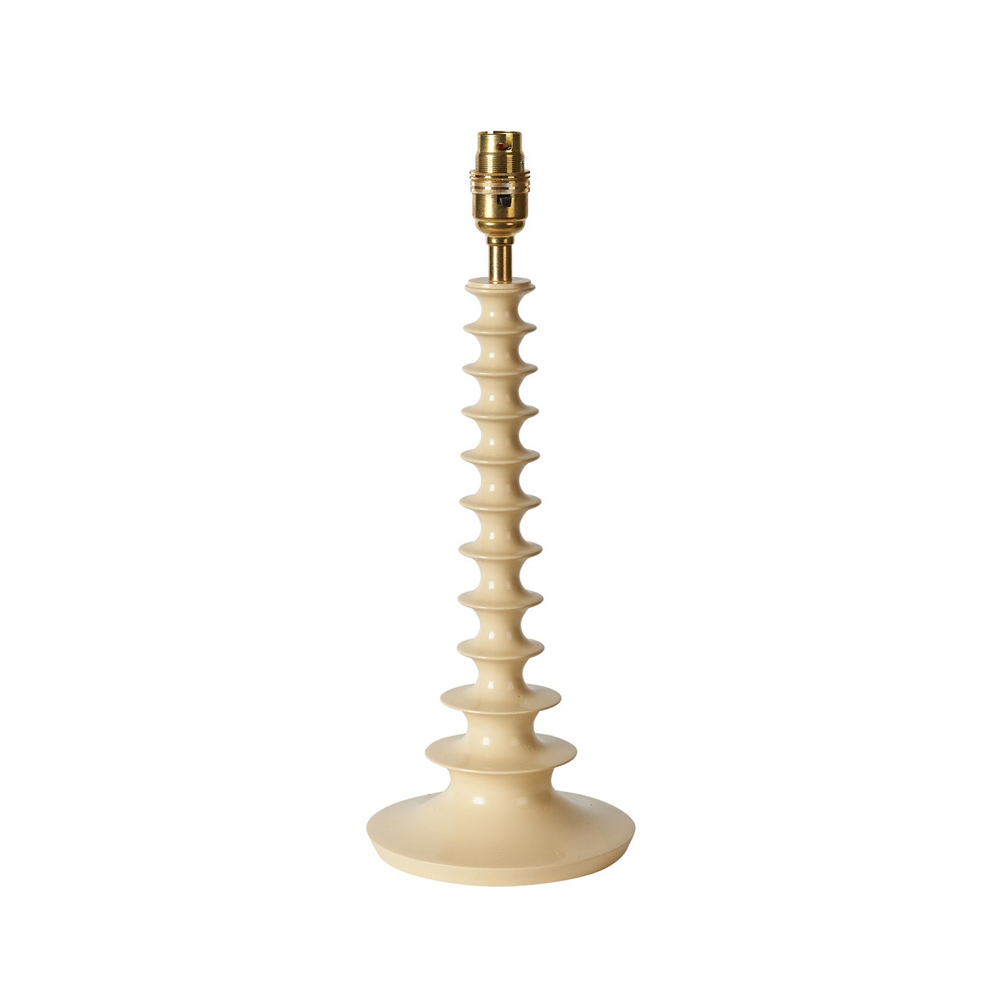 Blonde Tiered Lacquer Wooden Lamp Base