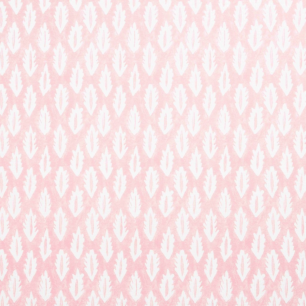 Forest Printed Fabric Linen/Cotton Pink