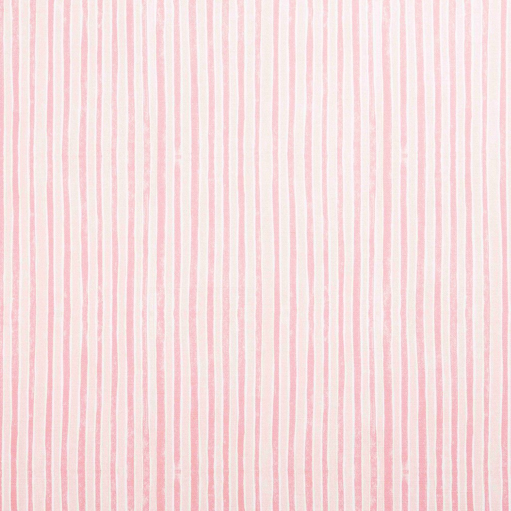 Stripe Printed Fabric Linen/Cotton Pink