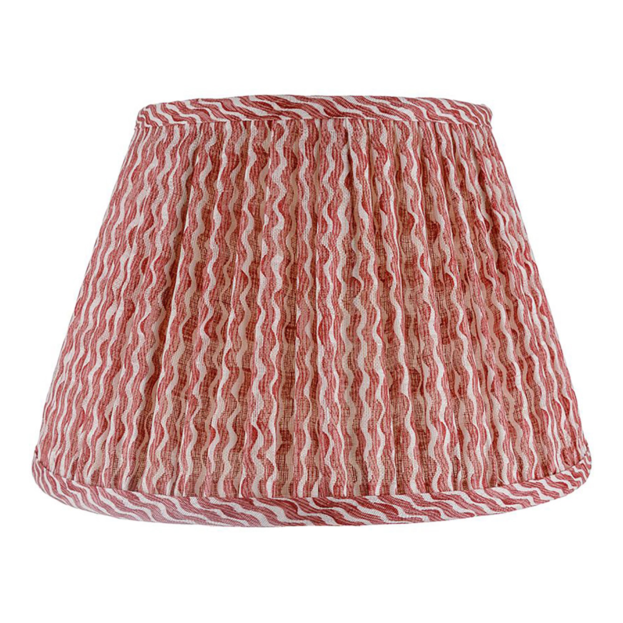 Popple Red Linen Lampshade