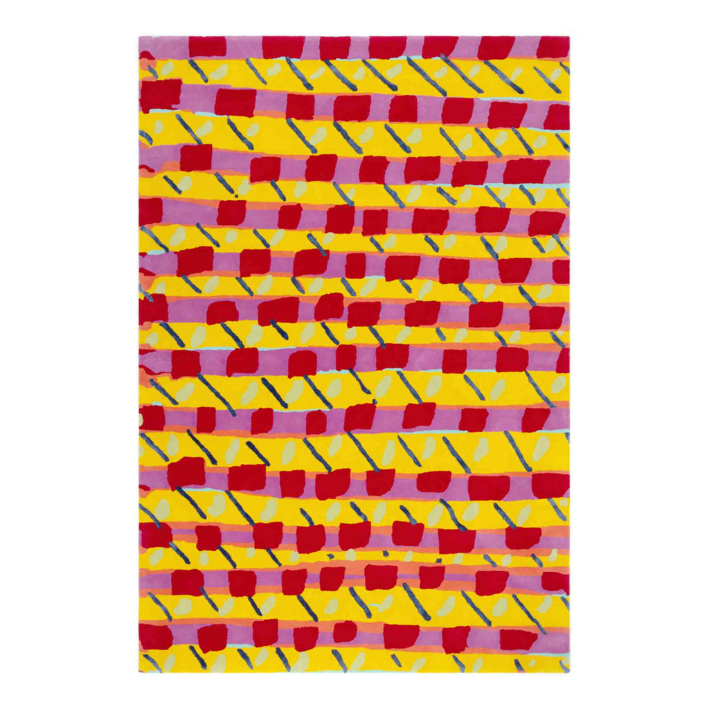 Capricciosa Abstract Stripe Tufted Wool Rug Designed Adam Furman