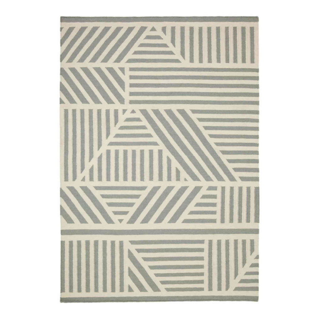 Loha Geometric Flatweave Wool Rug Designed Kangan Arora