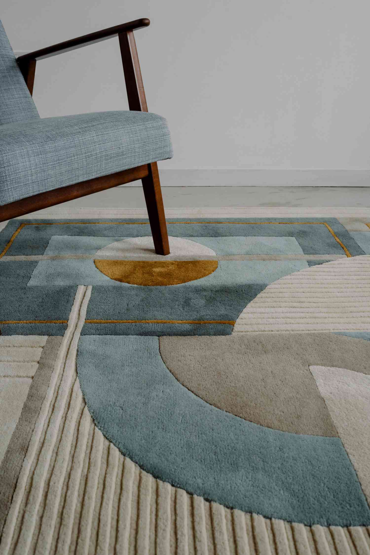 Tone in Mint Wool Rug by Catherine MacGruer