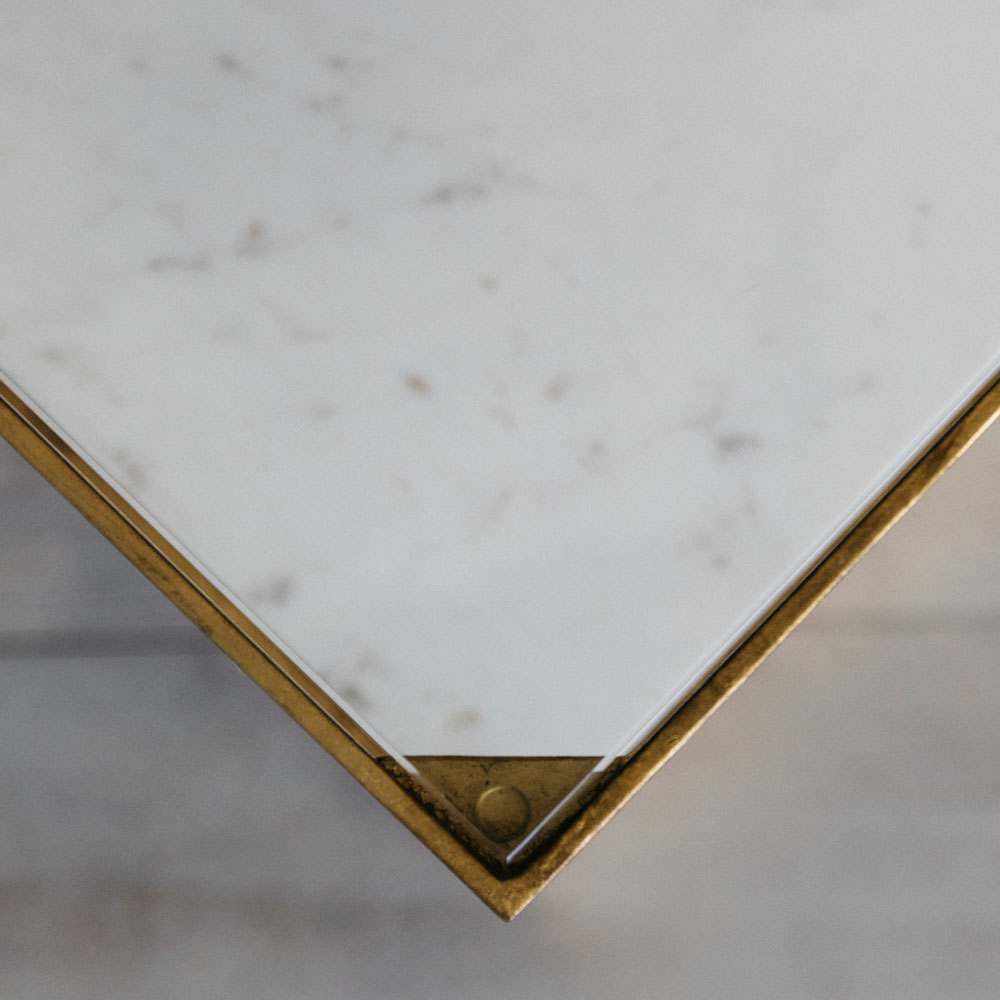 Estere Gold Marble Side Table