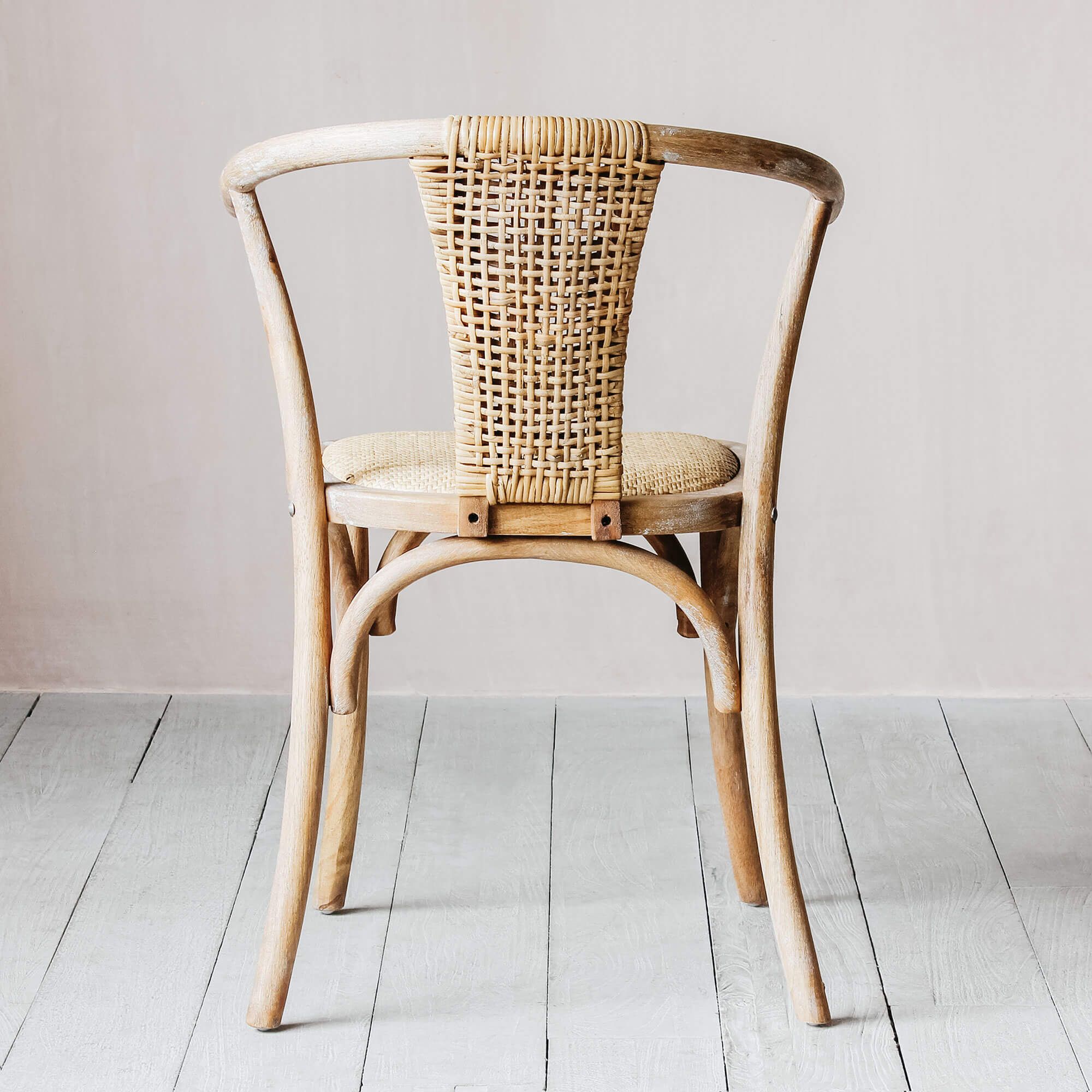 Lucien Rubber Wood Wishbone Chair