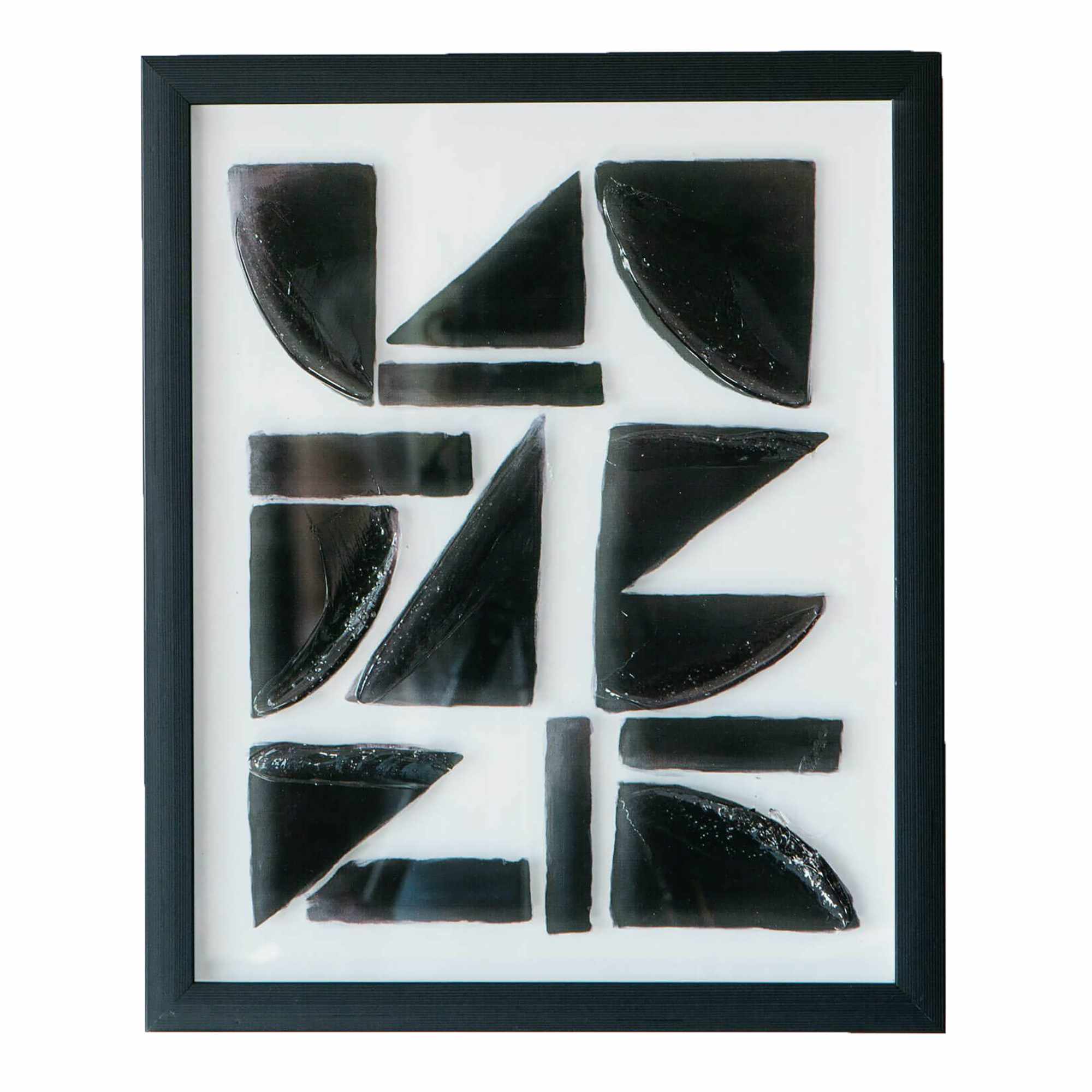 Black Abstract Shapes Print