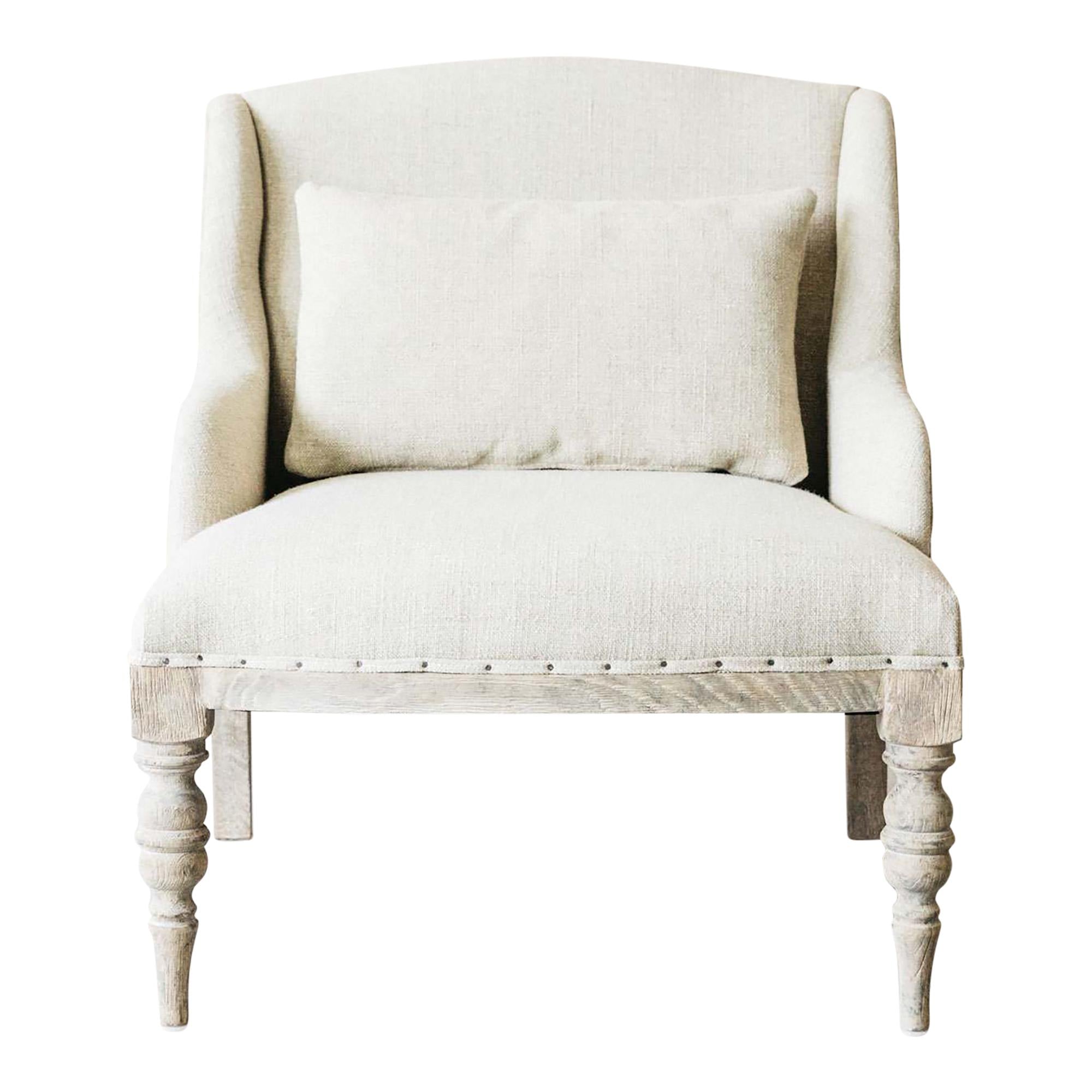 Duchess Natural Linen Armchair