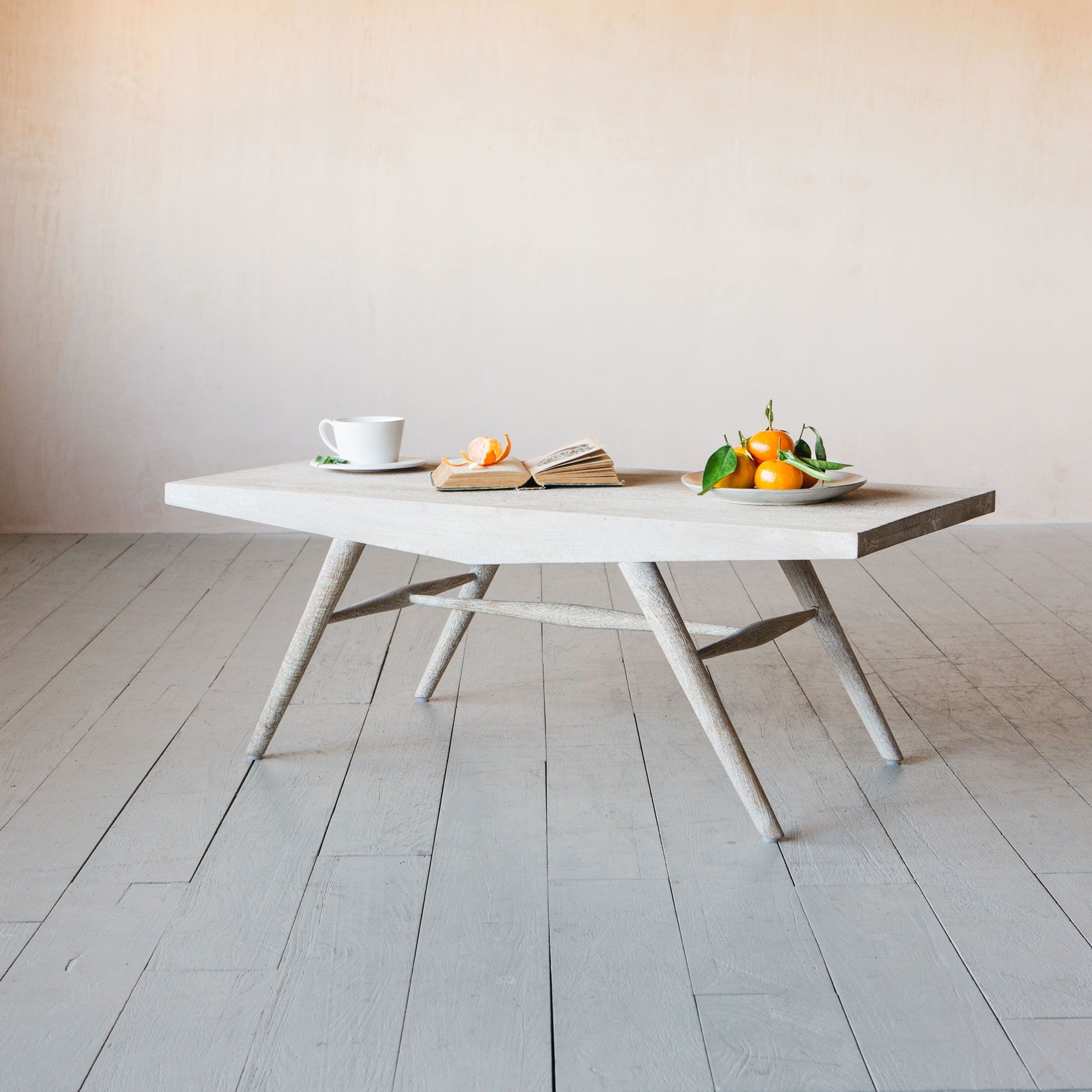 Arne White Mango Wood Coffee Table