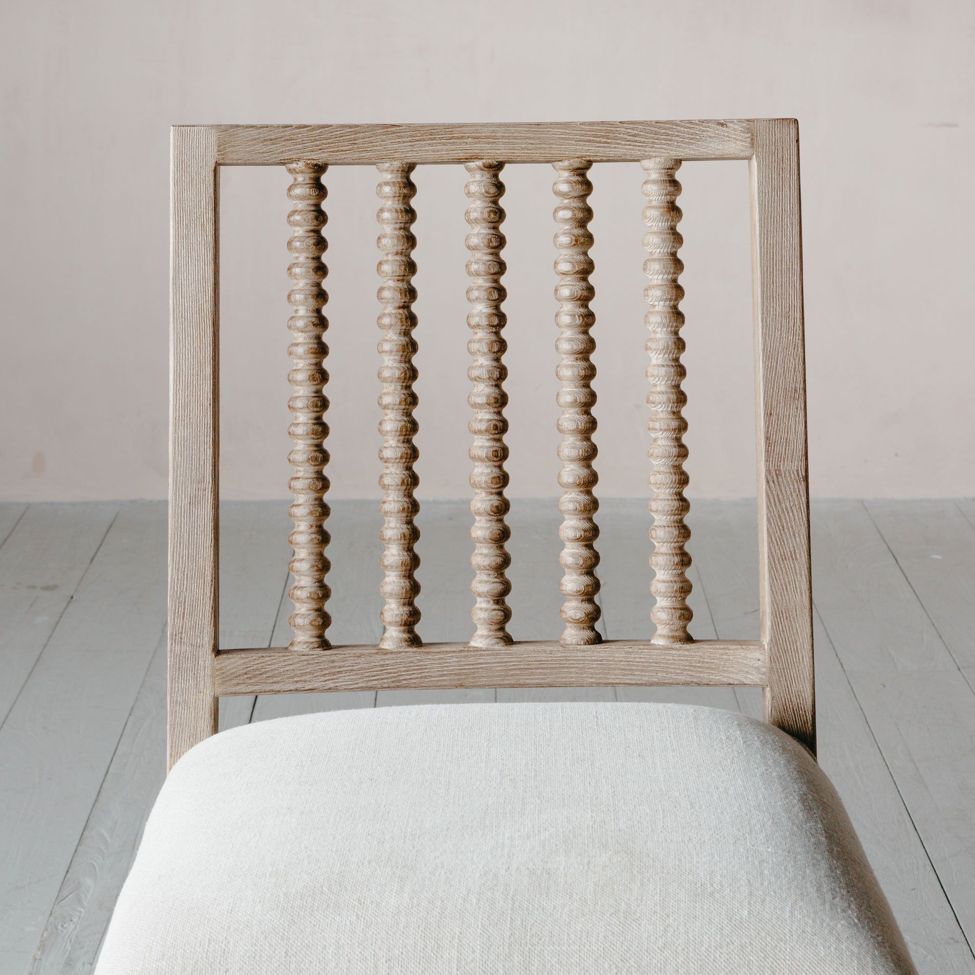 Abacus Beige Linen Chair
