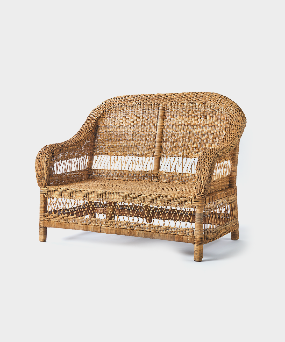 Classic Open Weave 2 Seater in Natural