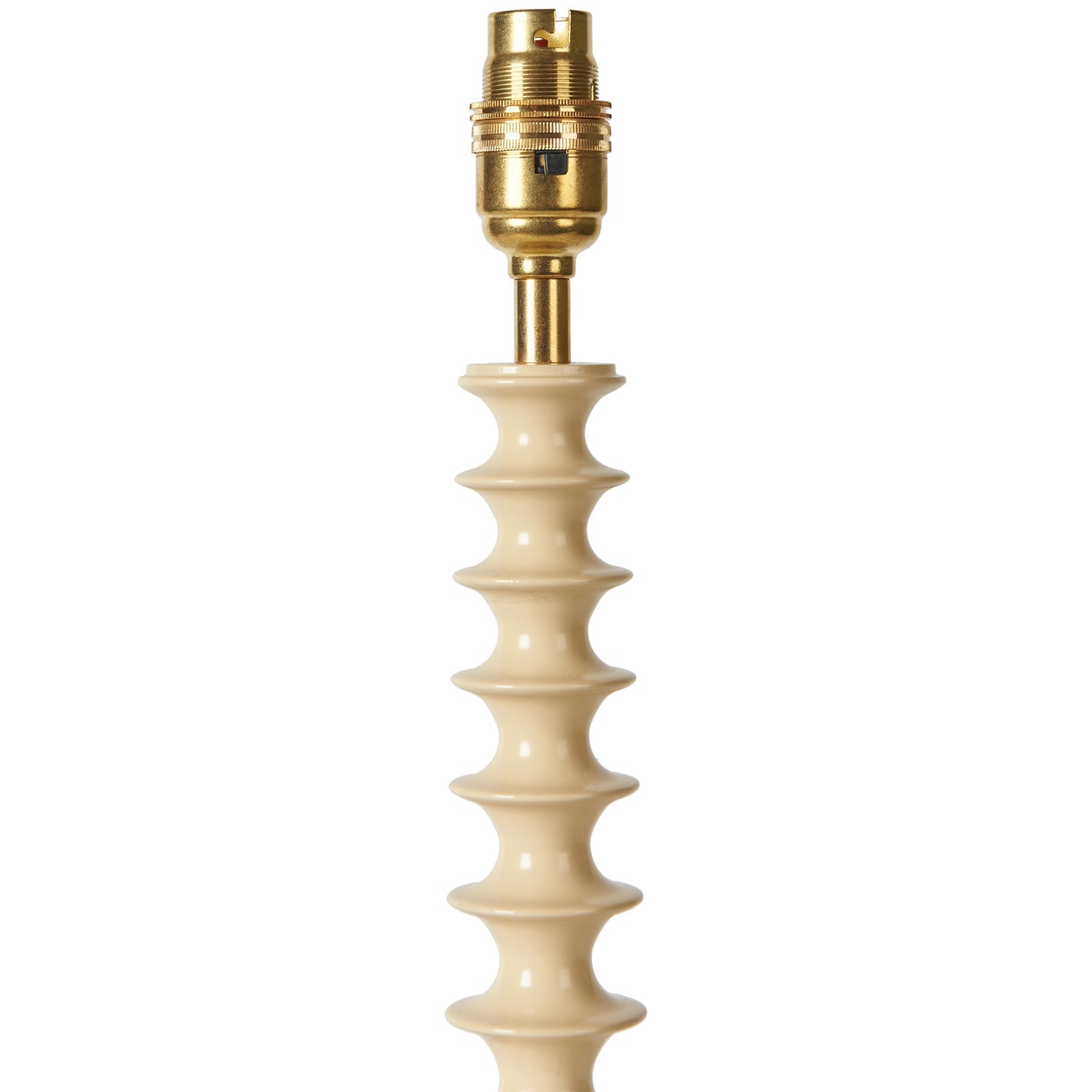 Blonde Tiered Lacquer Wooden Lamp Base