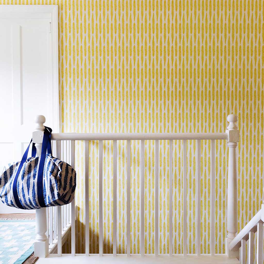 Fern Wallpaper Mustard