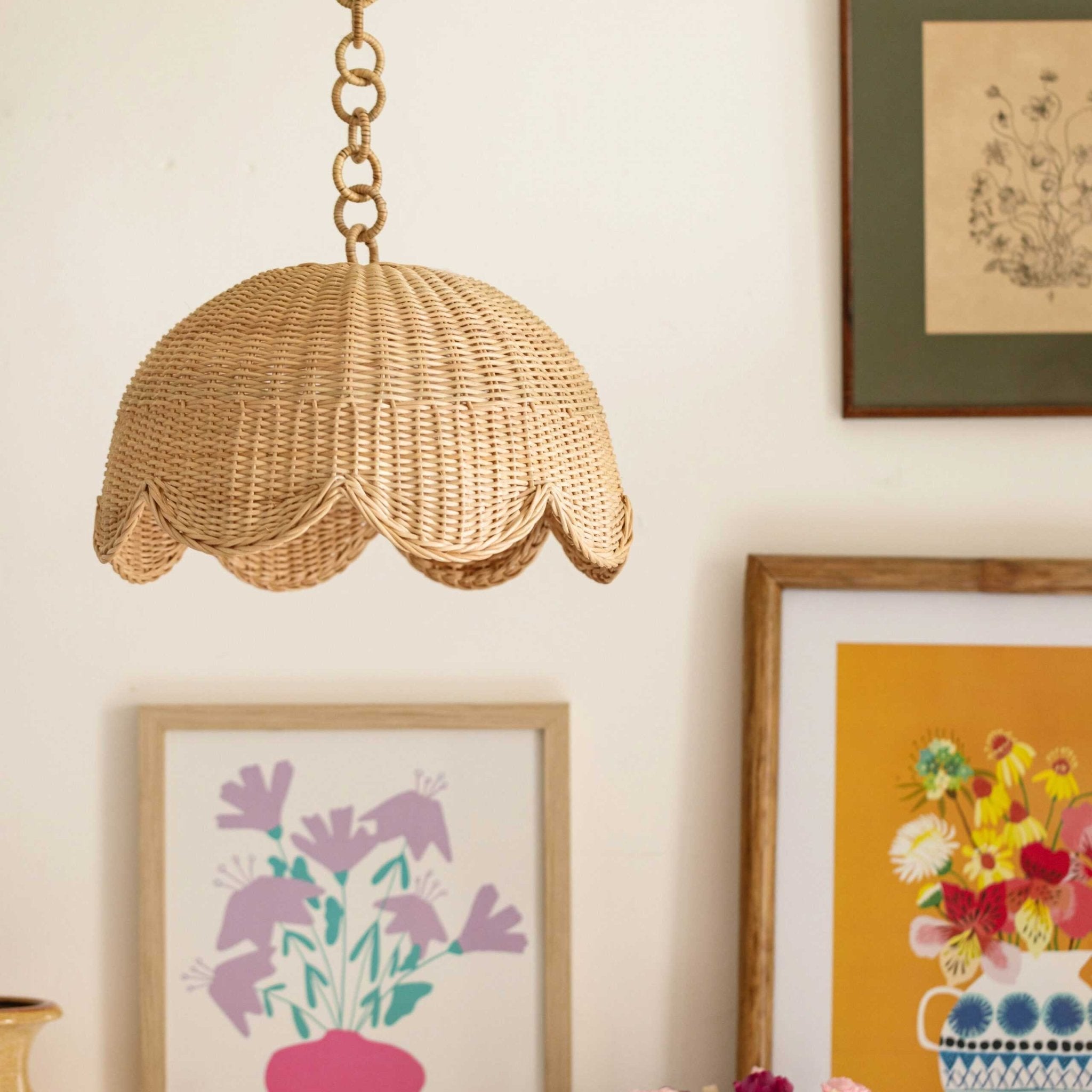 Etta Scalloped Pendant Shade