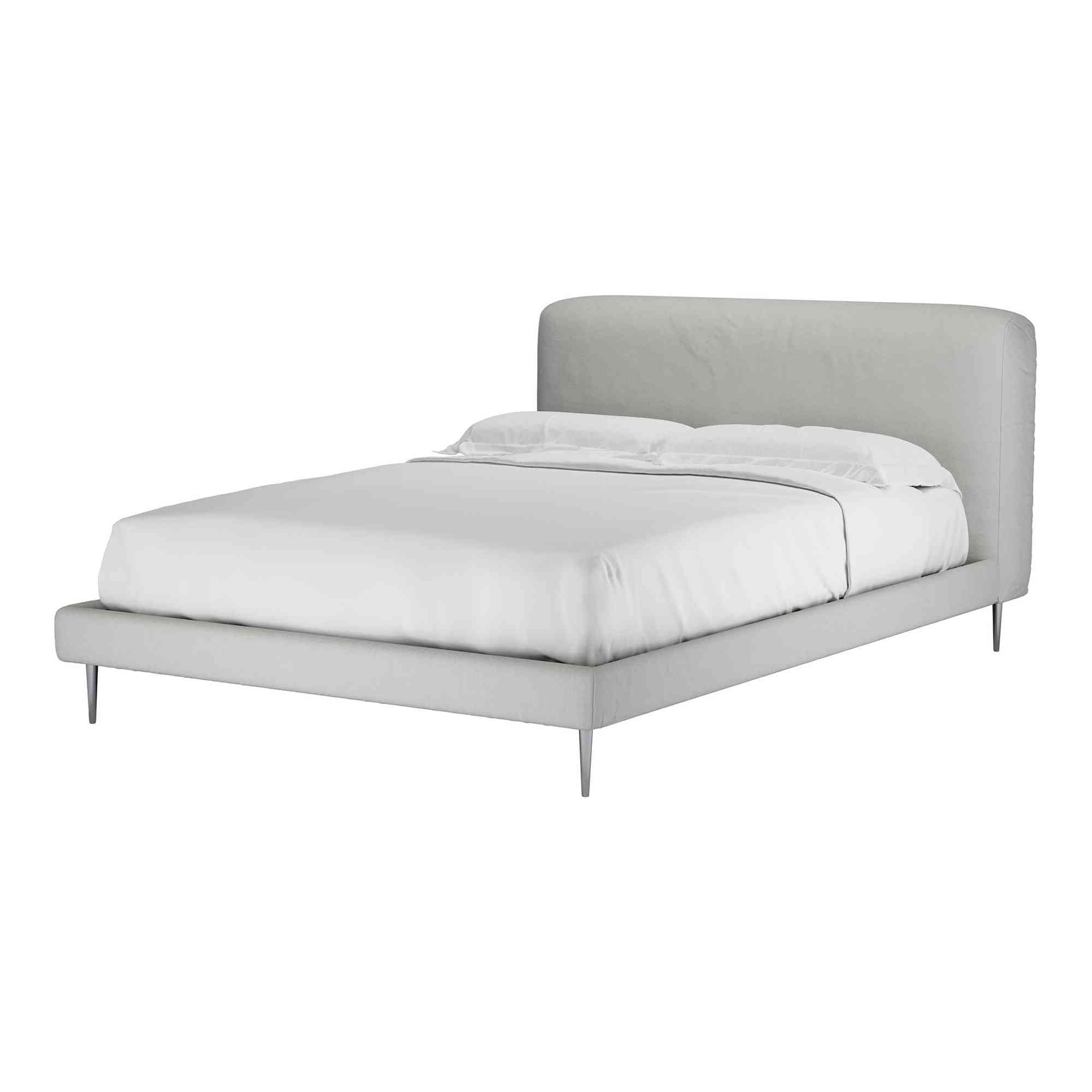 Lucy Alabaster Brushed Linen Cotton Bed - Double